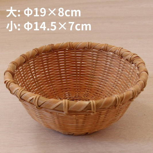 竹かご/竹ざる 深め鉢型(大/小)