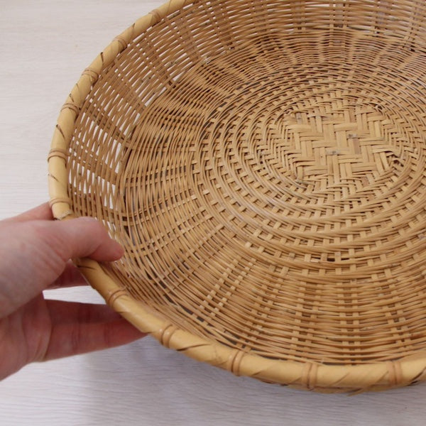 白竹 盛り付け 竹ザル(清涼高台)