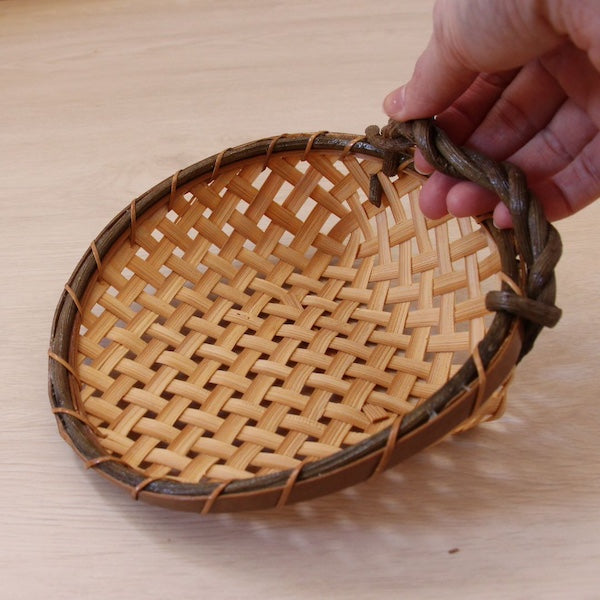 竹ザル 柾四ツ目丸篭(丸かご)
