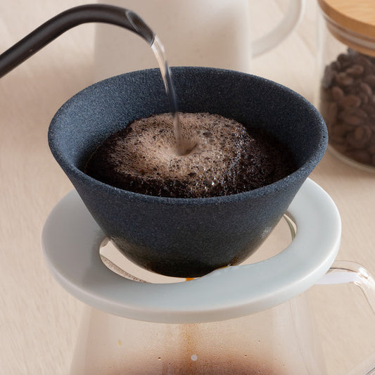 【B品 5%off】波佐見焼ペーパーレスコーヒーフィルター(ブラックセラミック)